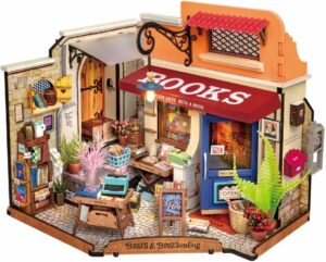 Kit « Book Nook » Librairie avec éclairage Led Intégrée [Kit à construire, 108 pièces]
