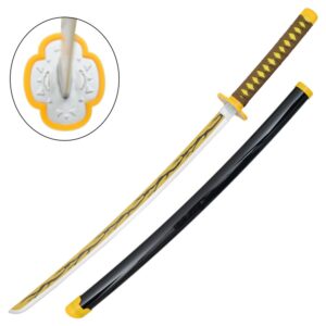 Réplique Katana ornemental inspirée de Demon Slayer Kaigaku (104cm)