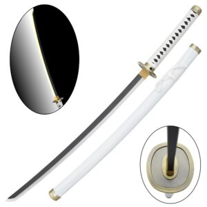 Réplique Katana ornemental éclairage LED inspirée de One Piece Roronoa Zoro Wado Ichimonji (105cm)