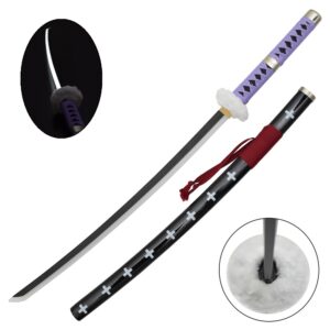 Réplique Katana ornemental avec éclairage LED inspirée de One Piece Trafalgar Law (103cm)