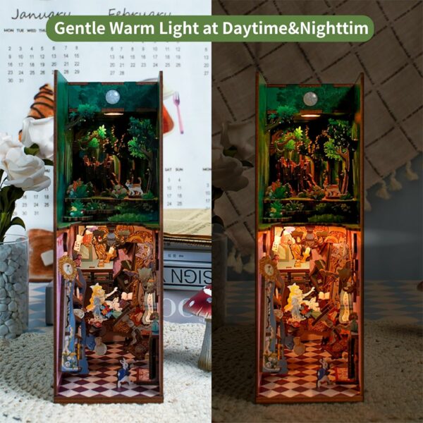 Kit "Book Nook" Alice au pays des merveilles avec éclairage Led Intégrée – Image 7