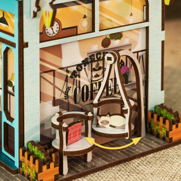 Kit "Book Nook" Café du Cap avec éclairage Led Intégrée – Image 4