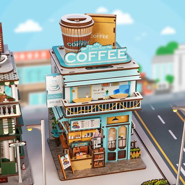 Kit "Book Nook" Café du Cap avec éclairage Led Intégrée