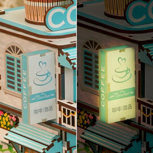 Kit "Book Nook" Café du Cap avec éclairage Led Intégrée – Image 8