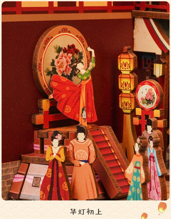 Kit "Book Nook" Banquet de la Dynastie Tang avec éclairage Led Intégrée – Image 9
