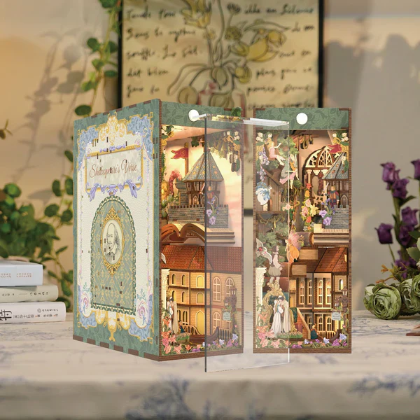Kit "Book Nook" Shakespeare avec éclairage Led Intégrée