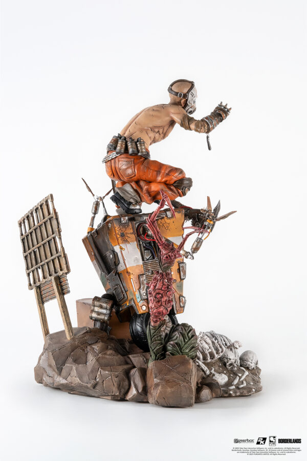 Statuette Pure Arts en PVC Borderlands : Psycho & Claptrap 1/6 Scale Diorama – Image 7
