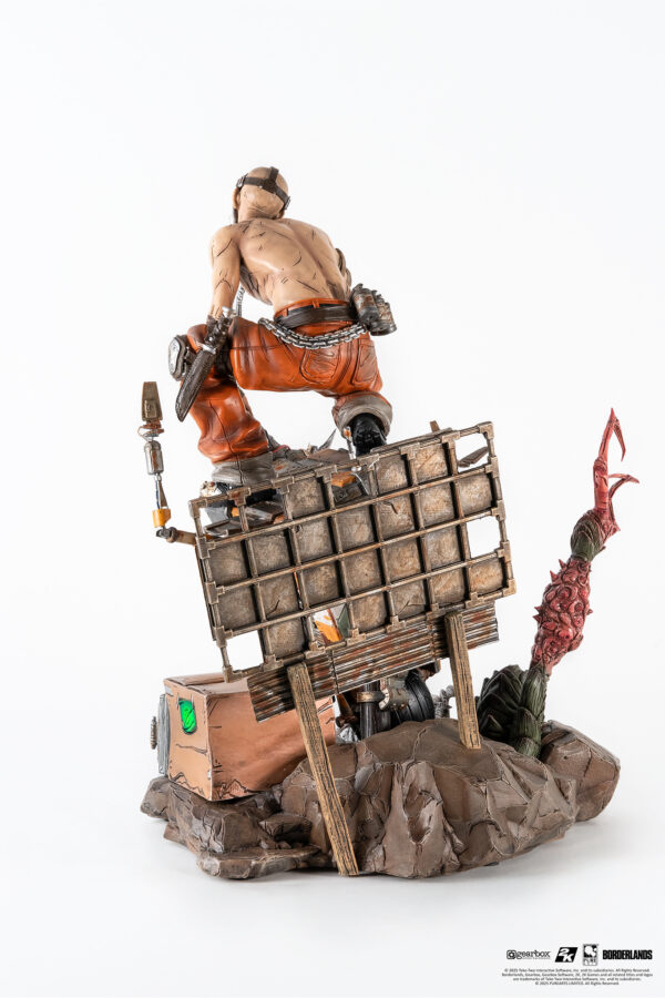 Statuette Pure Arts en PVC Borderlands : Psycho & Claptrap 1/6 Scale Diorama – Image 9
