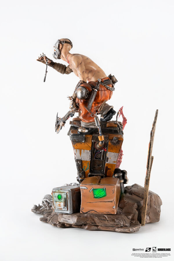 Statuette Pure Arts en PVC Borderlands : Psycho & Claptrap 1/6 Scale Diorama – Image 10