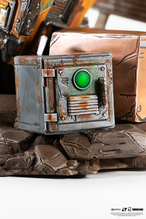 Statuette Pure Arts en PVC Borderlands : Psycho & Claptrap 1/6 Scale Diorama – Image 14
