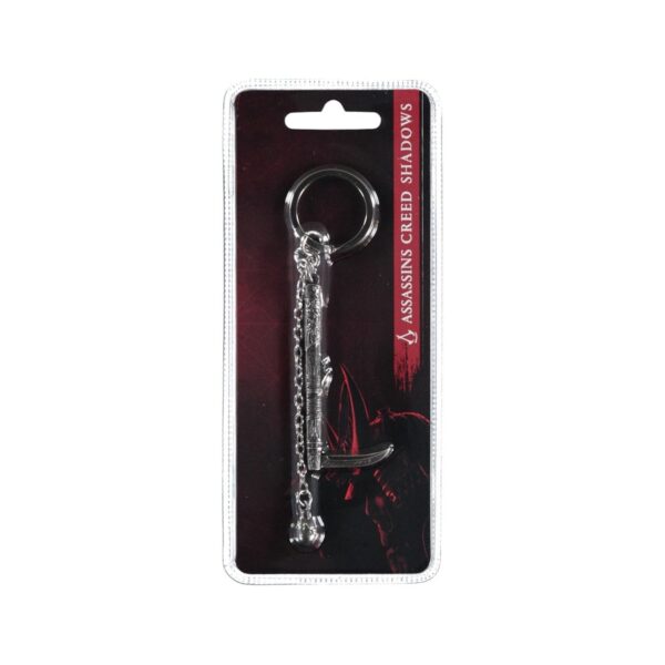 Porte-clés en métal Assassin's Creed Shadow : Kusarigama
