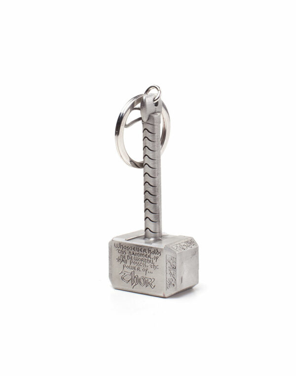 Porte-clés en métal Marvel : Marteau de Thor (Mjolnir) – Image 2