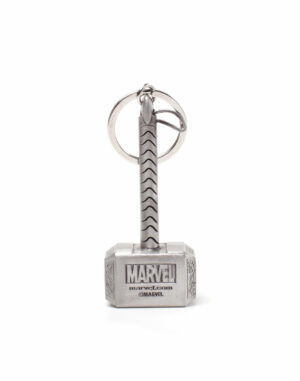 Porte-clés en métal Marvel : Marteau de Thor (Mjolnir)