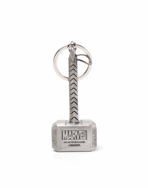 Porte-clés en métal Marvel : Marteau de Thor (Mjolnir)