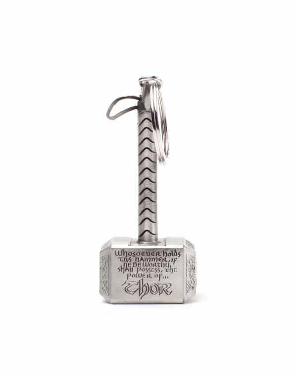 Porte-clés en métal Marvel : Marteau de Thor (Mjolnir) – Image 3