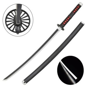 Réplique Katana ornemental avec éclairage LED inspirée de Demon Slayer: Tanjiro Kamado [Lame en Bambou]