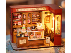 Kit « Book Nook » Patisserie française avec éclairage Led Intégrée [Kit à construire, 242 pièces]