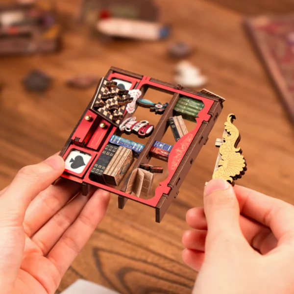 Kit "Book Nook" Alice aventure avec éclairage Led Intégrée [Kit à construire, 300 pièces] – Image 3