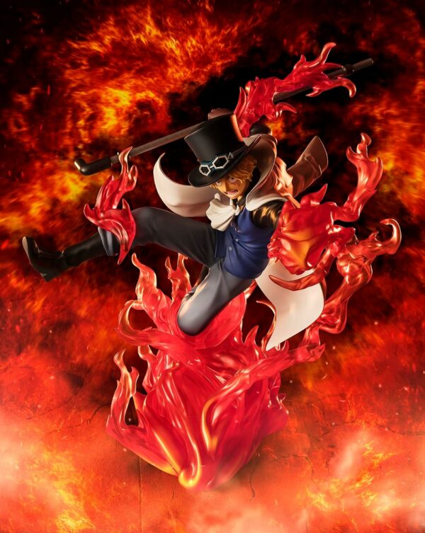 Figurine Tamashii Nations One Piece Sabo Fire Fist Rook [Figuarts Zero Extra Battle] (19cm) – Image 4