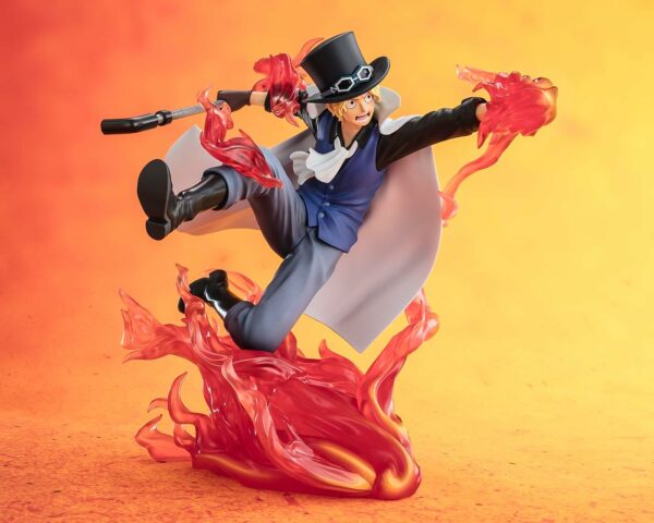 Figurine Tamashii Nations One Piece Sabo Fire Fist Rook [Figuarts Zero Extra Battle] (19cm) – Image 6