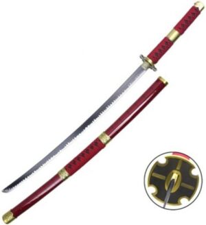 Réplique Katana ornemental One Piece: Roronoa Zoro Sandaï Kitetsu [Lame en Bambou]