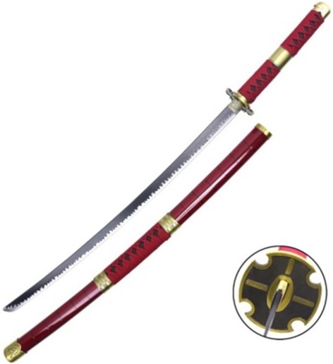 Réplique Katana ornemental inspirée de One Piece : Roronoa ZoroSandai Kitetsu