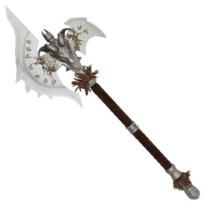 Réplique Premium Hache ornementale inspirée de World of Warcraft : Shadowmourne Axe + support mural