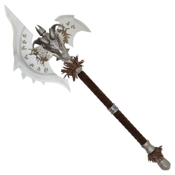 Réplique Premium Hache ornementale inspirée de World of Warcraft : Shadowmourne Axe + support mural