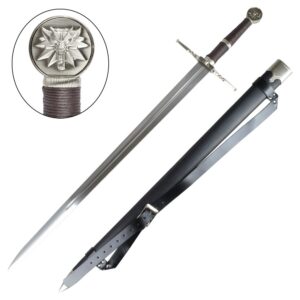 Réplique Epée ornementale inspirée de The Witcher : Serpentine Steel Geralt Di Rivia