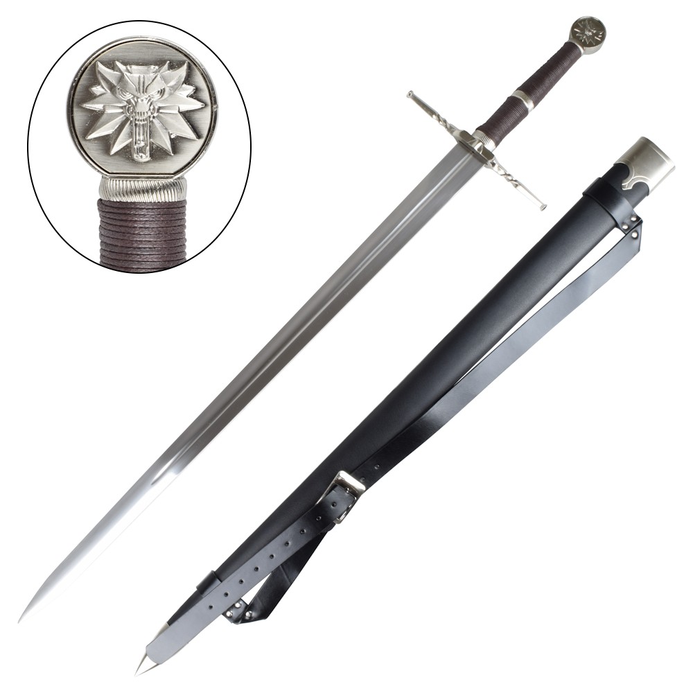 Réplique Epée ornementale inspirée de The Witcher : Serpentine Steel Geralt Di Rivia