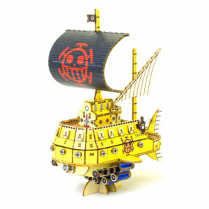 Kit « Book Nook » Wa-Gu-Mi One Piece Bateau Polar Tang Law’s Submarine [Kit à construire,185 pièces]