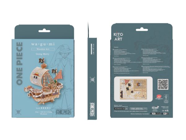 Kit "Book Nook" Wa-Gu-Mi One Piece Bateau Going Merry [Kit à construire, 88 pièces] – Image 6
