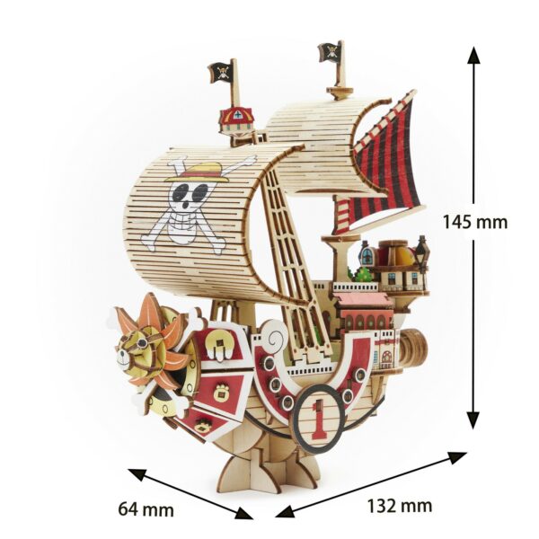 Kit "Book Nook" Wa-Gu-Mi One Piece Bateau Thousand Sunny [Kit à construire,135 pièces] – Image 6