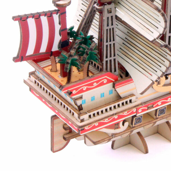Kit "Book Nook" Wa-Gu-Mi One Piece Bateau Red Force [Kit à construire,183 pièces] – Image 3