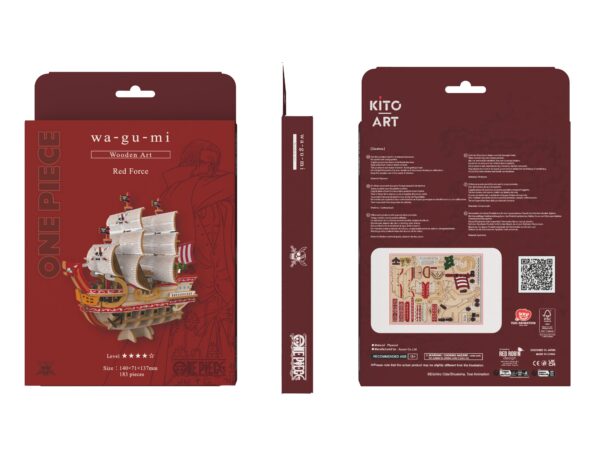 Kit "Book Nook" Wa-Gu-Mi One Piece Bateau Red Force [Kit à construire,183 pièces] – Image 5