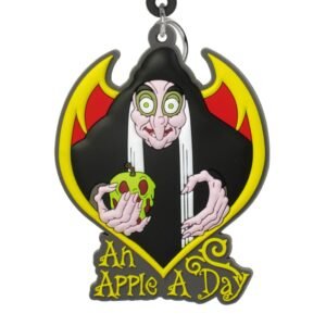 Porte-clés Bag Clip Soft Touch Disney : Wicked Witch  » a apple a day » [Mousse 3D]