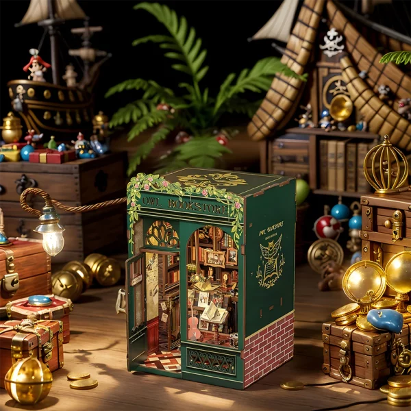 Kit "Book Nook" Owl Bookstore avec éclairage Led Intégrée – Image 3
