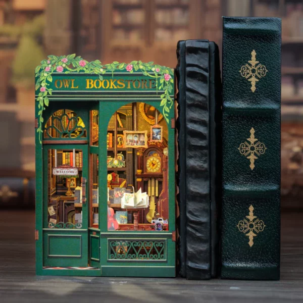 Kit "Book Nook" Owl Bookstore avec éclairage Led Intégrée – Image 4
