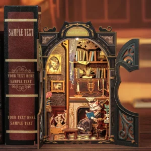 Kit « Book Nook » Count Cat’s Study avec éclairage Led Intégrée