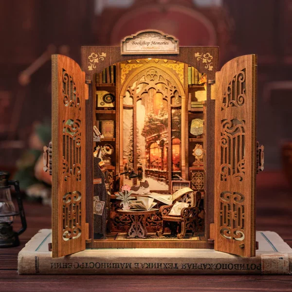 Kit "Book Nook" Count Cat's Study avec éclairage Led Intégrée – Image 4