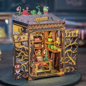 Kit « Book Nook » Fantasy Plant Shop avec éclairage Led Intégrée