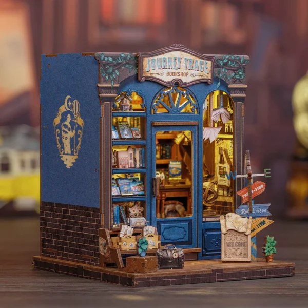 Kit "Book Nook" Journey Trace Bookshop avec éclairage Led Intégrée – Image 2