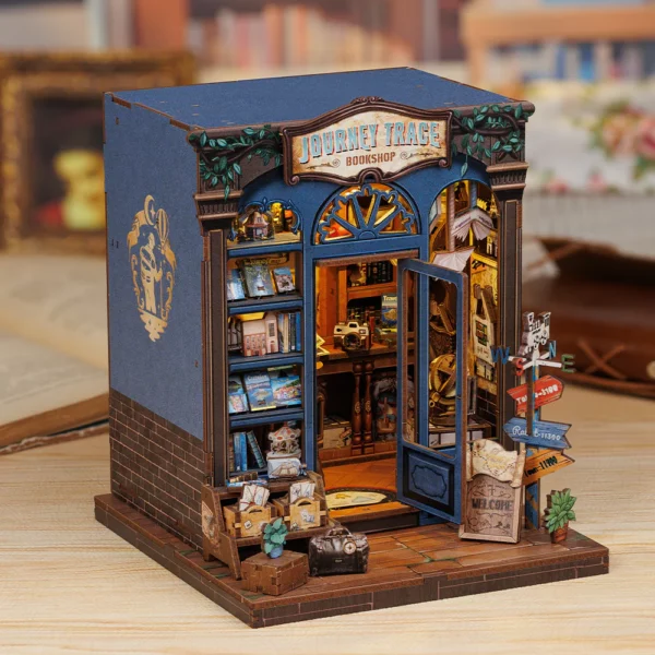 Kit "Book Nook" Journey Trace Bookshop avec éclairage Led Intégrée – Image 4
