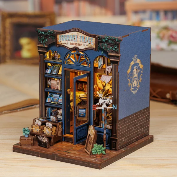 Kit "Book Nook" Journey Trace Bookshop avec éclairage Led Intégrée – Image 5