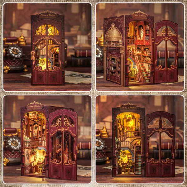 Kit "Book Nook" Library of Wisdom avec éclairage Led Intégrée – Image 3