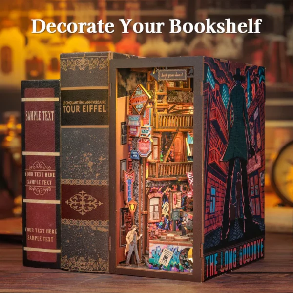 Kit "Book Nook" The Long Goodbye avec éclairage Led Intégrée – Image 4