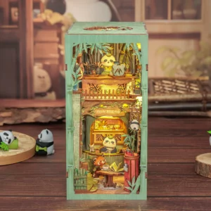 Kit « Book Nook » Panda Bookshop avec éclairage Led Intégrée