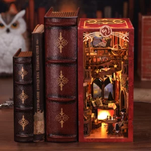 Kit « Book Nook » Flame Common Room avec éclairage Led Intégrée