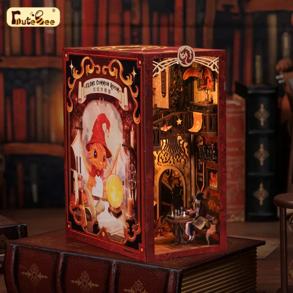 Kit "Book Nook" Flame Common Room avec éclairage Led Intégrée – Image 2