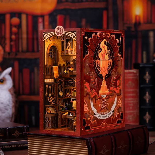 Kit "Book Nook" Flame Common Room avec éclairage Led Intégrée – Image 3